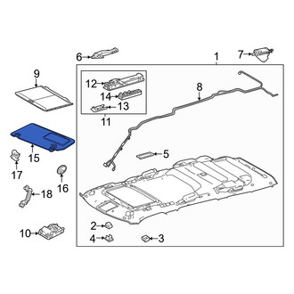 Toyota OE - Right Sun Visor