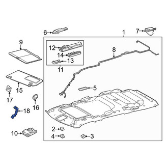 Toyota OE - Rear Left Interior Grab Bar
