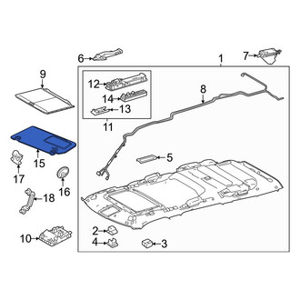 Toyota OE - Left Sun Visor