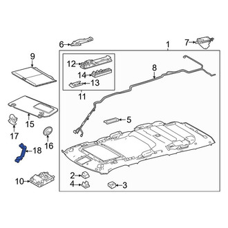 Toyota OE - Rear Right Interior Grab Bar
