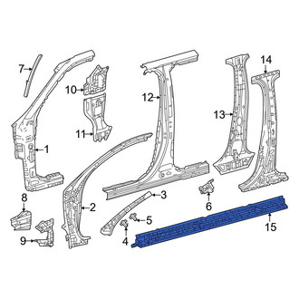 Toyota OE - Left Rocker Panel Reinforcement