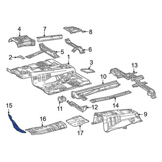 Toyota OE - Front Left Floor Pan Heat Shield