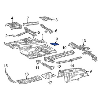 Toyota OE - Front Left Forward Floor Pan Reinforcement