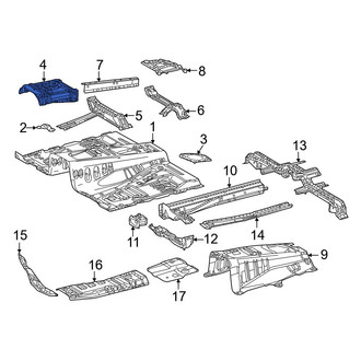 Toyota OE - Front Center Floor Pan Reinforcement