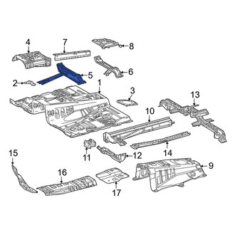 Toyota OE - Front Left Floor Pan Crossmember