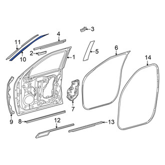Toyota OE - Front Right Black Out Tape