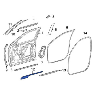 Toyota OE - Front Left Door Molding