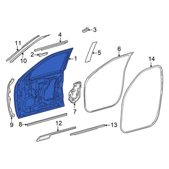 Toyota OE - Front Left Door Shell