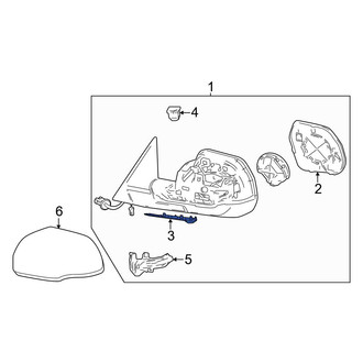 Toyota OE - Front Right Door Mirror Trim Ring