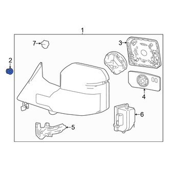Toyota OE - Roof Luggage Carrier Side Rail Nut