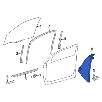 Toyota OE - Front Left Window Regulator
