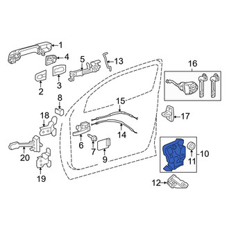 Toyota OE - Front Left Door Latch Assembly