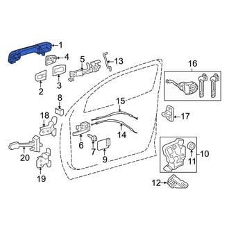 Toyota OE - Rear Outer Exterior Door Handle