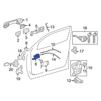 Toyota OE - Front Right Inner Interior Door Handle