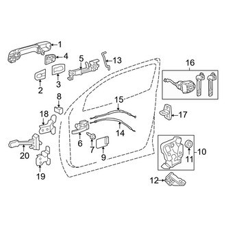 Toyota OE - Front Door - Lock & Hardware