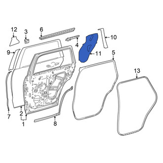 Toyota OE - Rear Left Door Access Cover