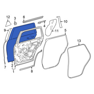 Toyota OE - Rear Left Outer Door Outer Panel