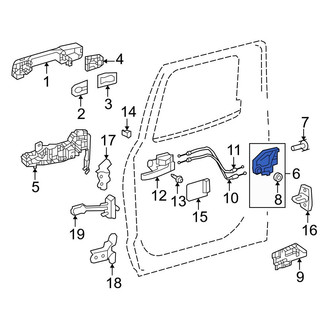 Toyota OE - Rear Left Door Latch Assembly