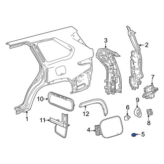 Toyota OE - Rear Fuel Door Bumper