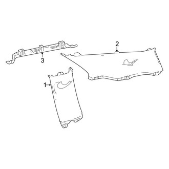 Toyota OE - Quarter Panel - Interior Trim (Upper Section)