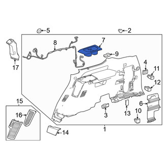 Toyota OE - Rear Right Interior Quarter Panel Cup Holder