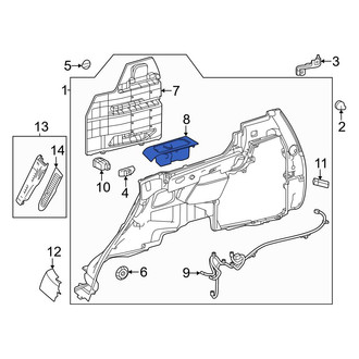 Toyota OE - Rear Left Interior Quarter Panel Cup Holder