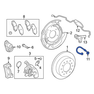 Toyota OE - Front Brake Hydraulic Hose