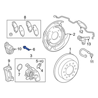 Toyota OE - Front Disc Brake Caliper Bolt