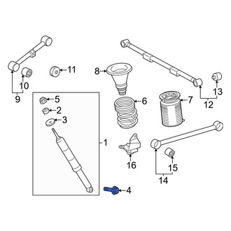 Toyota OE - Suspension Shock Absorber Bolt