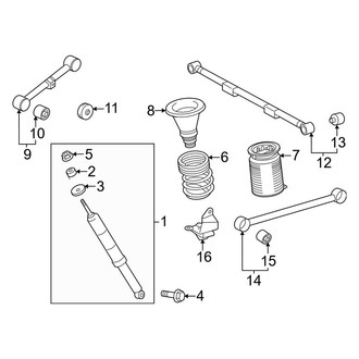 Toyota OE - Rear Suspension - Suspension Components