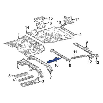 Toyota OE - Rear Left Forward Floor Side Rail