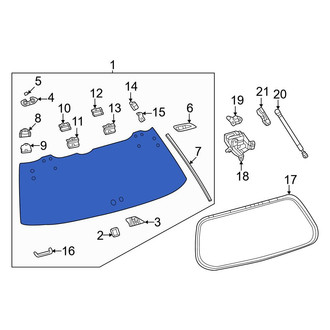 Toyota OE - Rear Liftgate Glass