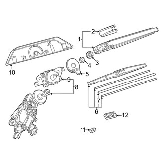 Toyota OE - Lift Gate - Wiper & Washer Components