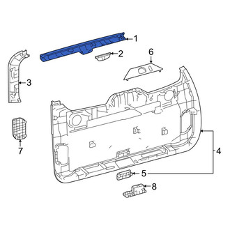 Toyota OE - Rear Upper Liftgate Trim
