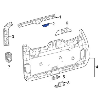 Toyota OE - Upper Liftgate Trim Cap