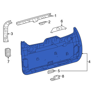 Toyota OE - Rear Lower Liftgate Trim
