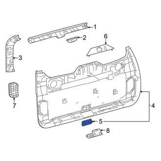Toyota OE - Lower Liftgate Trim Cap