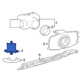 Toyota OE - Rear Blind Spot Detection System Warning Sensor