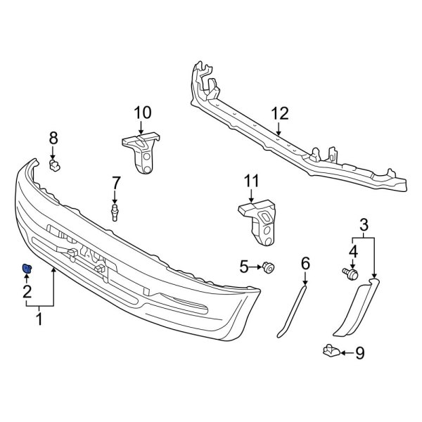 License Plate Bracket Clip