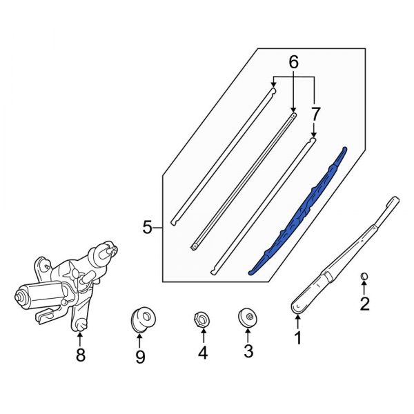 Back Glass Wiper Blade