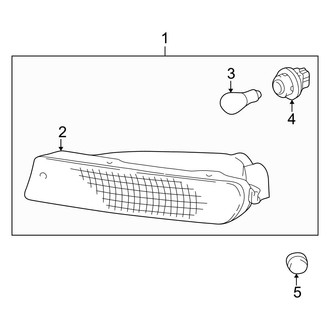 Toyota OE - Front Lamps - Park Lamps