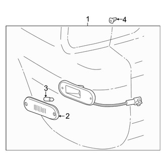 Toyota OE - Rear Lamps - Side Marker Lamps (Gas)