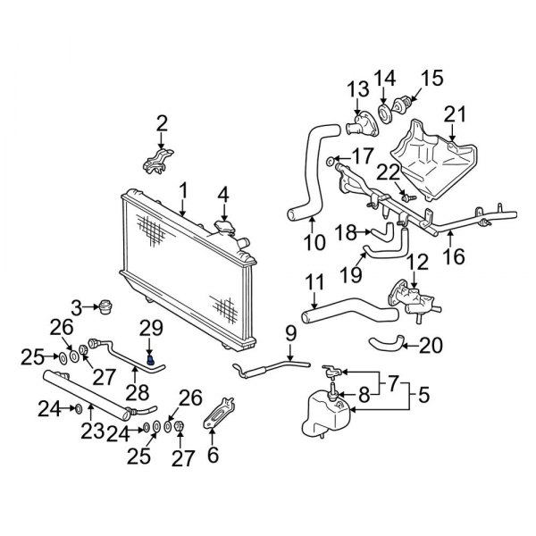 Automatic Transmission Oil Cooler Bracket