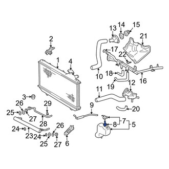 Toyota OE - Engine Coolant Reservoir Hose