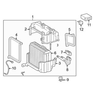 Toyota OE - Air Conditioner & Heater - Evaporator Components (Gas)