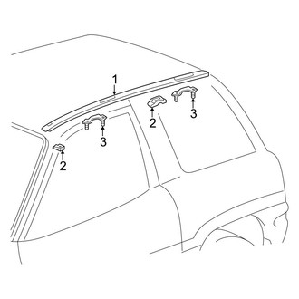 Toyota OE - Roof - Exterior Trim (W/O Sunroof), (2 Doors Gas)