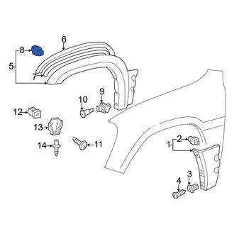 Toyota OE - Door Molding Clip