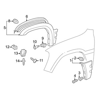 Toyota OE - Fender - Exterior Trim (Gas)