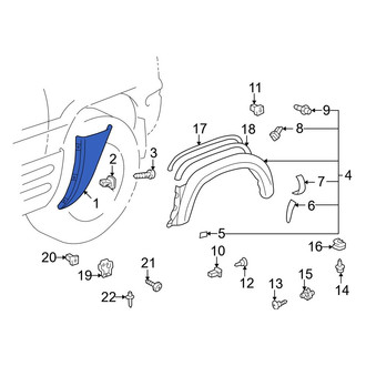 Toyota OE - Rear Left Body Trim Molding