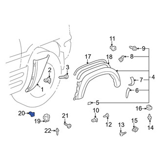 Toyota OE - Fender Flare Grommet